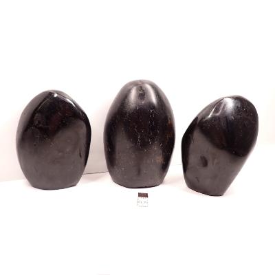 Tourmaline noire - Forme libre n°03 (Lot de 3 pièces)