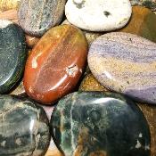 Jaspe Océan - mini pierre plate