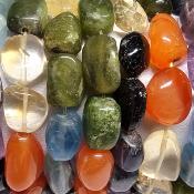 7 Chakras - Collier Pierre Roulée Epai