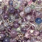 Fluorine Multi - Boucles d'oreilles en grappes (Lot de 10 pièce) 