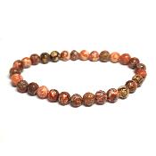 Jaspe Léopard - Bracelets Boules (Lot de 5 pièces)