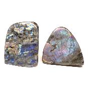 Labradorite "E" - Forme libre n°05 ( Lot de 2 pièces )