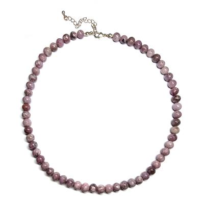 Lépidolite - Collier Boule 6 mm Qualité A