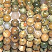 Rhyolite - Bracelets Boules (Lot de 5 pièces)