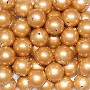 Hematite Aimantée Jaune - Fil de perles 6 mm (Lot de 50 perles)