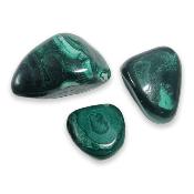 Malachite - pierre roulée Petite taille (Lot de 250 grammes)
