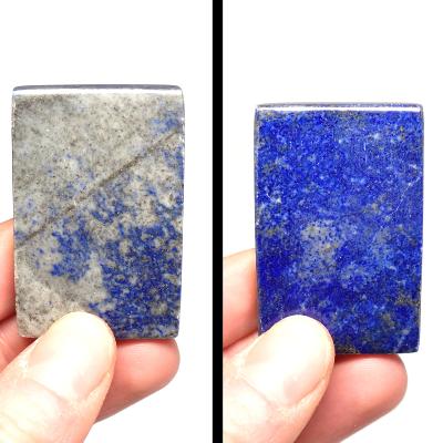 Lapis Lazuli d'Afghanistan - pierres plates carrée