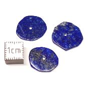 Lapis Lazuli - plaque percée (Lot de 25 pièces)