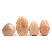 Pierre de Lune Orange - Forme libre n° 10 (Lot de 4 pièces)