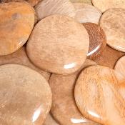 Pierre de Lune Orange - mini pierre plate 