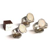 Opale d'Ethiopie Bague Réglable en Argent 15761 (Lot de 3 pièce)