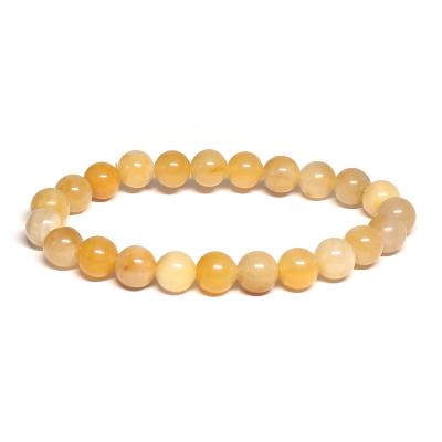 Jade Jaune - Bracelets Boules (Lot de 5 pièces)