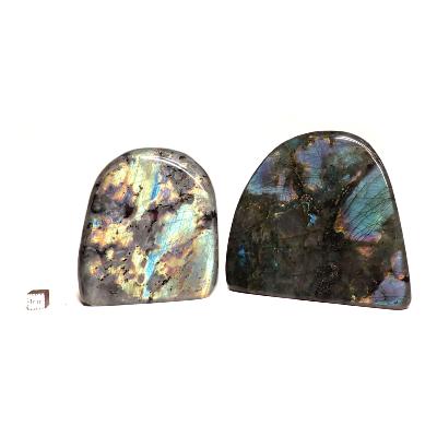 Labradorite "E" - Forme libre n°07 ( Lot de 2 pièces )