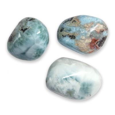 Larimar - pierre roulée (Lot de 100 grammes)