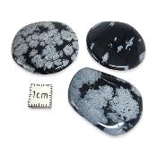 Obsidienne Neige - mini pierre plate 