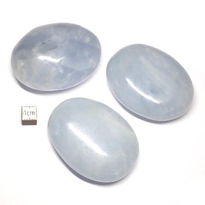 Calcite bleue - galet (Lot de 20 pièces ENVIRON)  