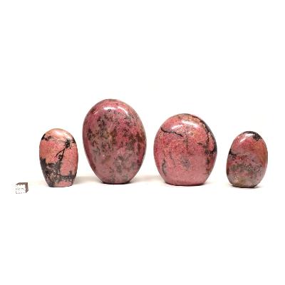 Rhodonite - Forme libre n°01 (Lot de 4 pièces)