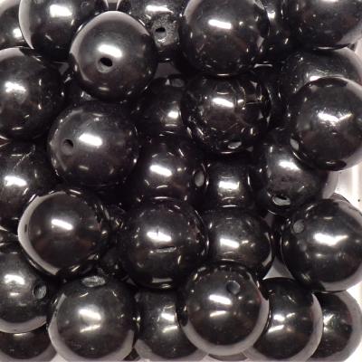 Shungite - Fil de perles 10 mm (Lot de 40 perles)