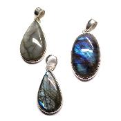 Labradorite Pendentifs Argent (Lot de 3 pièces) 2624