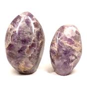Améthyste à Chevrons - Forme libre n°04 (Lot de 2 pièces)