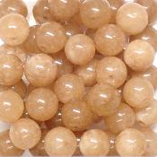 Pierre de Lune Orangée - Fil de perles 8 mm (Lot de 100 perles)