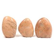 Pierre de Lune Orange - Forme libre n° 03 (Lot de 3 pièces)