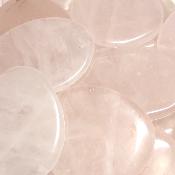 Quartz Rose - pierre plate de Madagascar