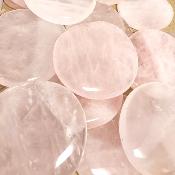 Quartz Rose - pierre plate