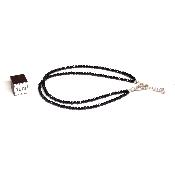 Spinelle noir - Bracelet facetté (Lot de 1 pièce)