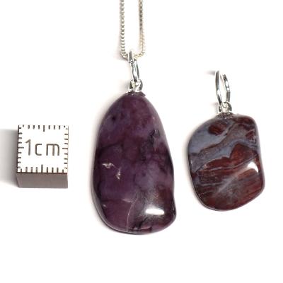 Sugilite - Pendentif pierre roulée (Lot de 10 pièces) 