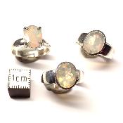Opale d'Ethiopie Bague Réglable en Argent 2873 (Lot de 3 pièce)