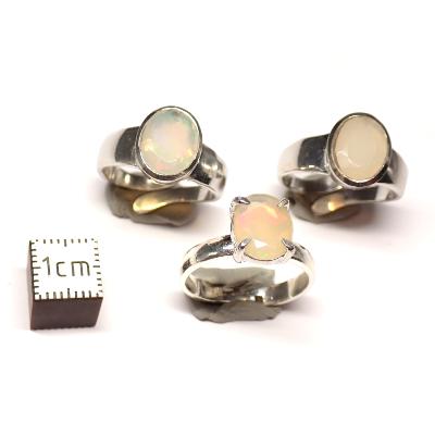 Opale d'Ethiopie Bague Réglable en Argent 2875 (Lot de 3 pièce)