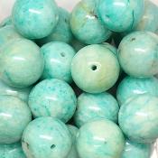 Amazonite - Fil de perles 12 mm (Lot de 30 perles)