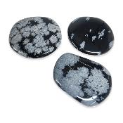 Obsidienne Neige - mini pierre plate 