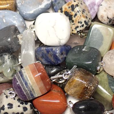 Mixte de Pendentif pierre roulée (Lot de 200 pièces) 