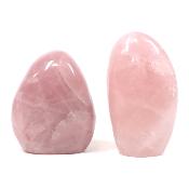 Quartz Rose - Forme libre n° 11 (Lot de 2 pièces)
