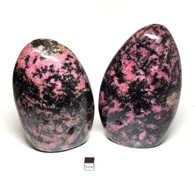 Rhodonite - Forme libre n°12 (Lot de 2 pièces)