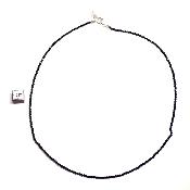 Spinelle noir - Collier facetté
