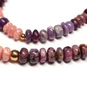 Sugilite "6" bracelet avec rhodochrosite (Lot de 1 pièce)
