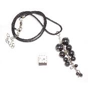 Hematite avec cordon - pendentif grappe (Lot de 10 pièces) 
