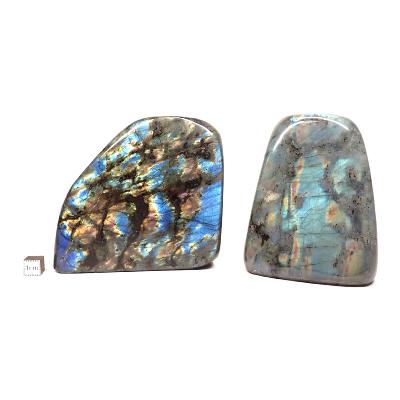 Labradorite "E" - Forme libre n°02 ( Lot de 2 pièces )