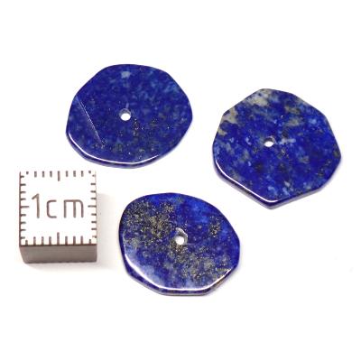 Lapis Lazuli - plaque percée (Lot de 25 pièces)