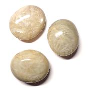 Pierre de Lune Beige - galet (Lot de 25 pièces ENVIRON)  