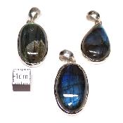 Labradorite Pendentifs Argent (Lot de 3 pièces) 2621