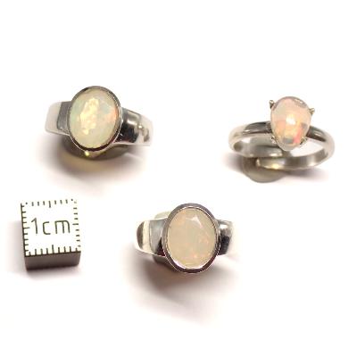 Opale d'Ethiopie Bague Réglable en Argent 2879 (Lot de 3 pièce)