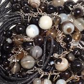 Onyx - pendentif grappe (Lot de 10 pièces) 