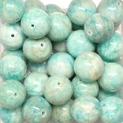 Amazonite - Fil de perles 10 mm (Lot de 40 perles)