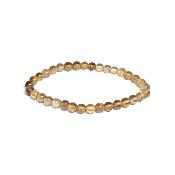 Citrine - Bracelet Boule 6 mm Qualité E (Lot de 5 pièces)