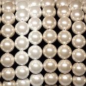Hématite magnétique Blanche - Collier Boule 6 mm