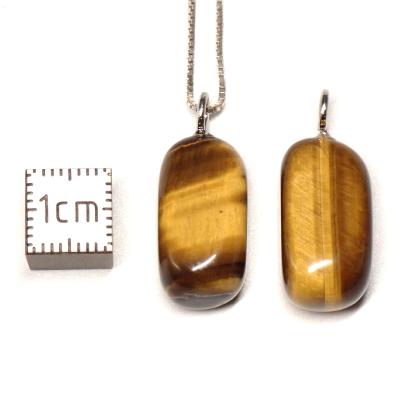 Oeil de Tigre - Pendentif pierre roulée